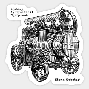 Steam tractor Sticker